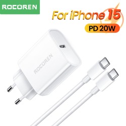 Rocoren PD20W USB Charger with 1M Cable Set