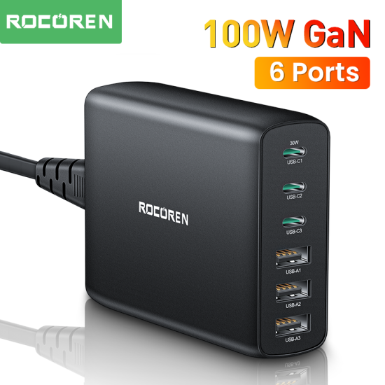 Rocoren 100W PD GaN Charger