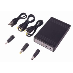 WGP Mini DC UPS for wifi router + onu 10 Hours power backup 10400MAH (5v,9v, 12 Output) With 12V 3A Adapter